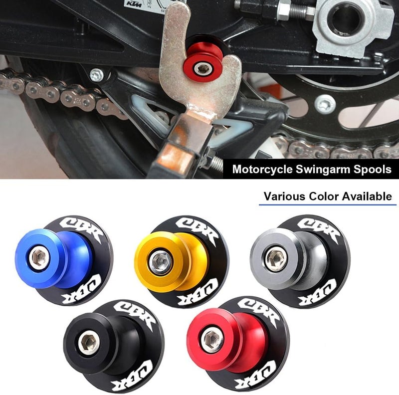 FREAXLL 2pcs M8*1.5 Motorcycle Swing Arm Sliders Spools For H-onda CBR150 CBR100f CBR1000rr CBR1100xx CBR125 CBR250 CBR400rr CBR400f CBR450sr CBR600rr CBR600f CBR900rr CBR954rr (Red) - Image 5
